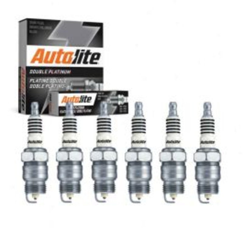 6 pc Autolite Double Platinum Spark Plug for 1967-1972 Ford Ranch Wagon 3.9L