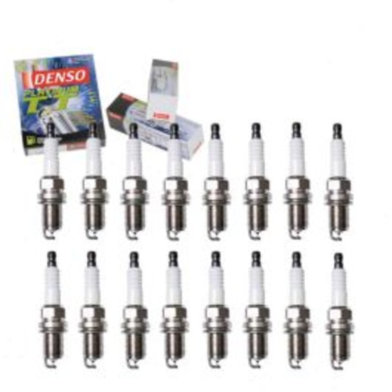 16 pc DENSO Platinum TT Spark Plugs for 2002-2008 Mercedes-Benz G500 5.0L V8