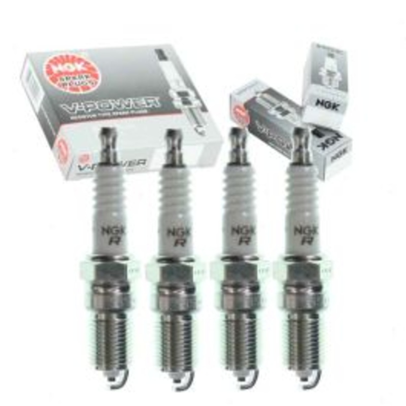 4 pc NGK V-Power Spark Plugs for 1977-1982 Ford Courier 2.0L 2.3L L4