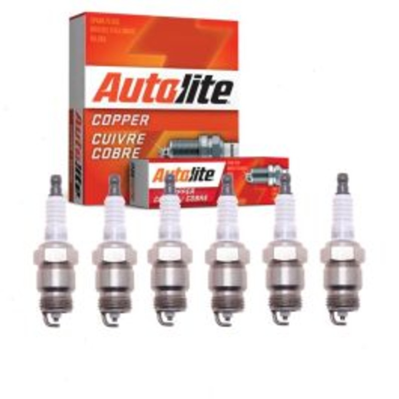6 pc Autolite Copper Core Spark Plugs for 1968-1973 Ford P-100 3.9L L6
