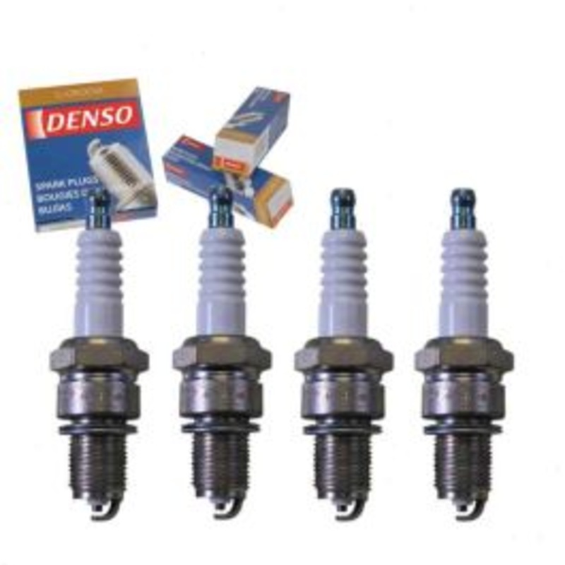 4 pc DENSO Standard U-Groove Spark Plugs for 1979 Subaru FE 1.6L H4