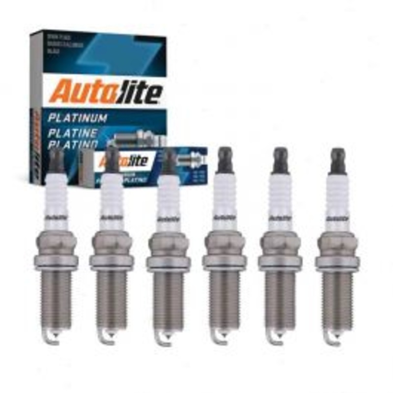 6 pc Autolite Platinum Spark Plug for 2006-2009 Saab 9-3 2.8L V6