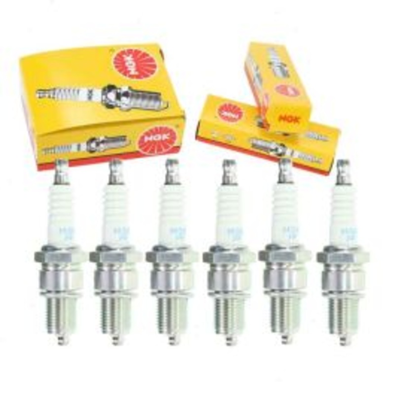 6 pc NGK Standard Spark Plugs for 1987 BMW L6 3.5L L6