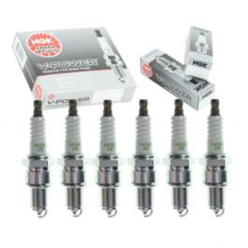 6 pc NGK V-Power Spark Plugs for 1962-1966 Jaguar Mark X 3.8L 4.2L L6