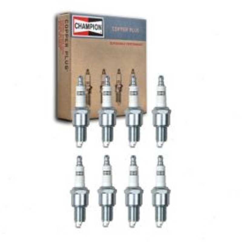 8 pc Champion Copper Plus Spark Plugs for 1975-1985 Dodge D100 5.2L 5.9L V8