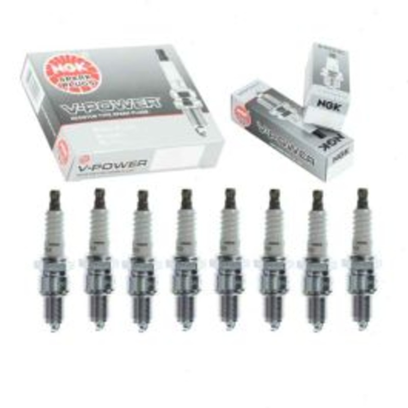 8 pc NGK V-Power Spark Plugs for 1968-1974 Cadillac Calais 7.7L V8