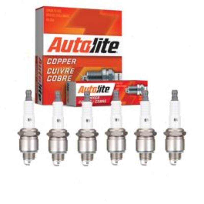 6 pc Autolite Copper Core Spark Plugs for 1957 International SM132