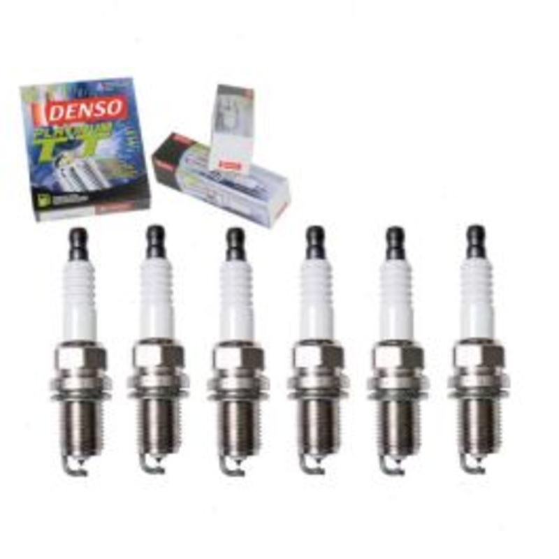 6 pc DENSO Platinum TT Spark Plugs for 2002-2003 Saturn LW300 3.0L V6