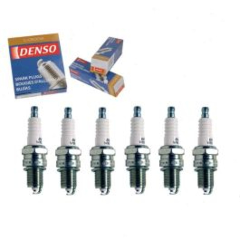 6 pc DENSO Standard U-Groove Spark Plugs for 1972-1976 Toyota Mark II 2.3L 2.6L L6