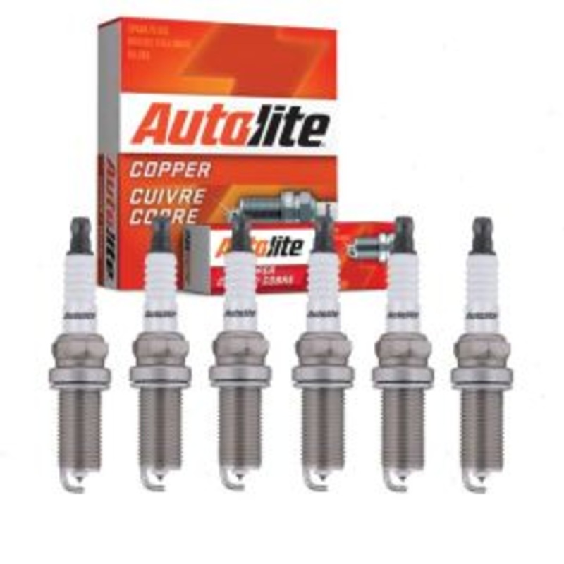 6 pc Autolite Copper Core Spark Plugs for 2016-2019 Lexus IS300 3.5L V6