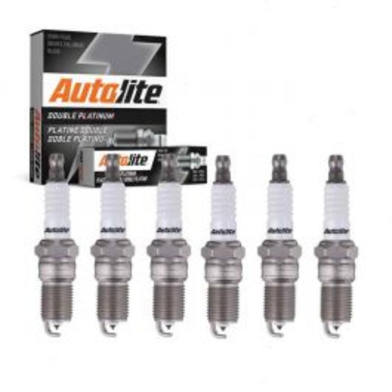 6 pc Autolite Double Platinum Spark Plug for 1993-2005 Buick LeSabre