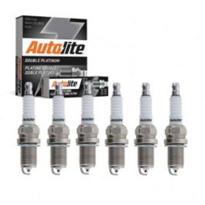 6 pc Autolite Double Platinum Spark Plug for 2001-2002 Mitsubishi Montero