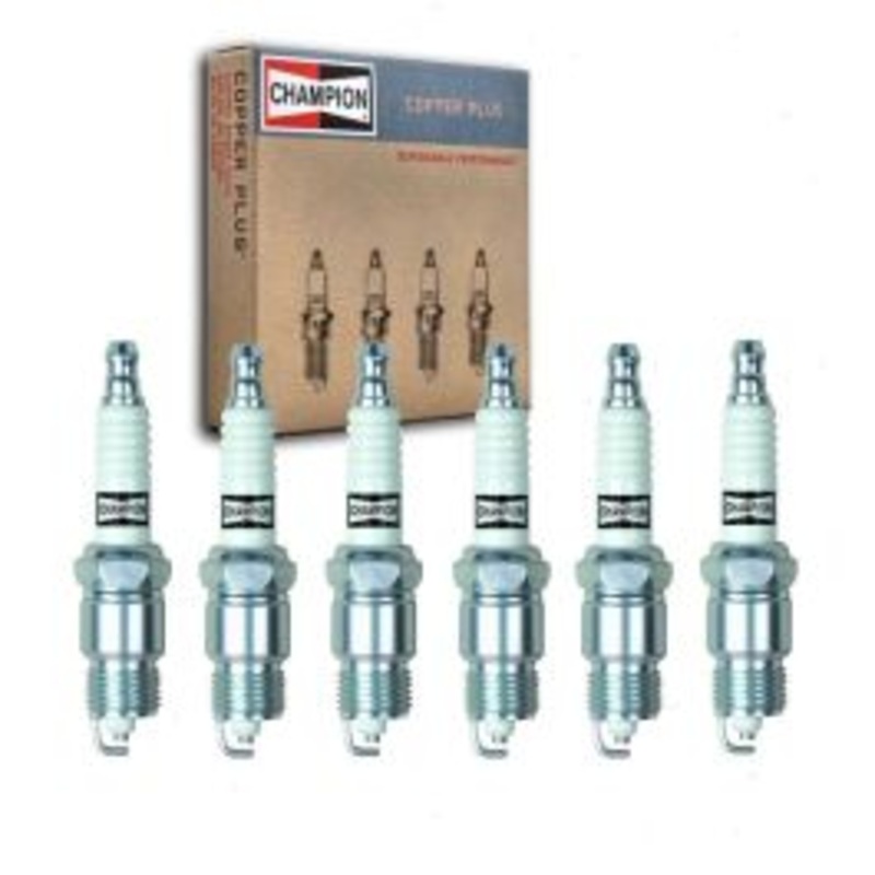 6 pc Champion Copper Plus 18S RV15YC4 Spark Plugs
