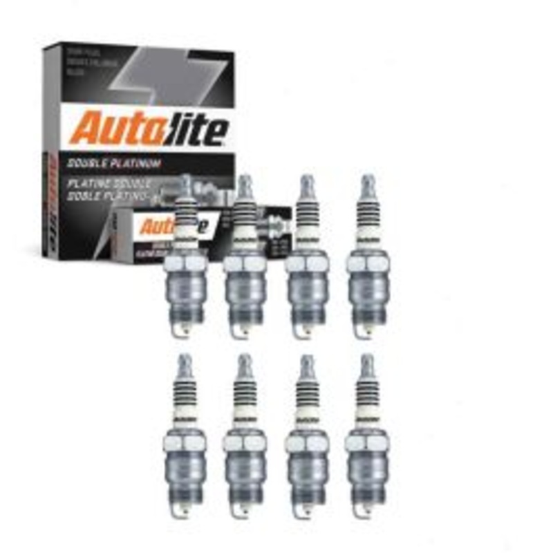 8 pc Autolite Double Platinum Spark Plug for 1958 Edsel Roundup 5.9L V8
