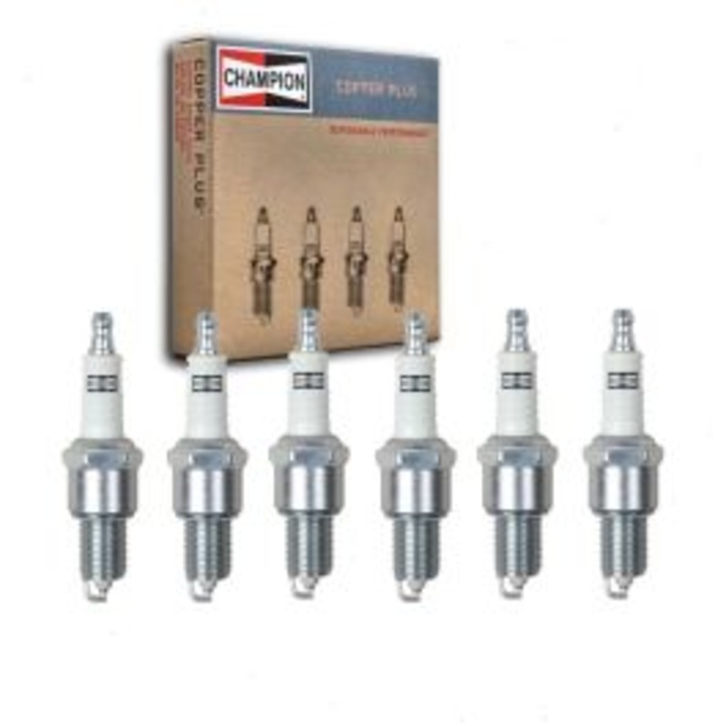 6 pc Champion Copper Plus 404 RN12YC Spark Plugs