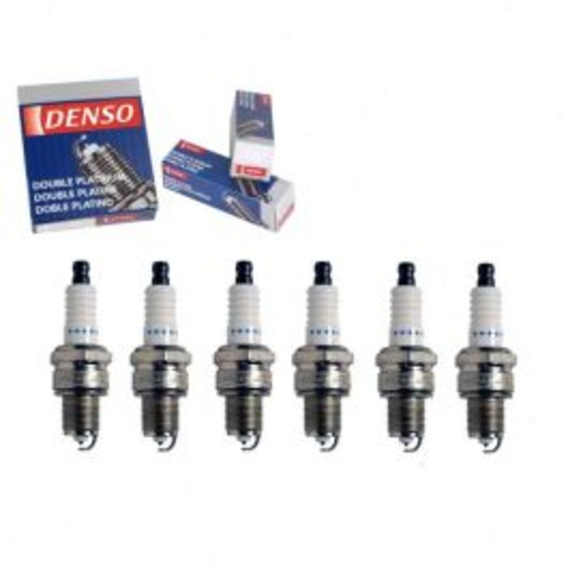 6 pc DENSO Double Platinum Spark Plugs for 1971-1973 Jeep J-2500 3.8L 4.2L L6