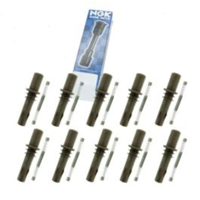 10 pc NGK Ignition Coil Boots for 2007-2010 Ford F-350 Super Duty 6.8L V10