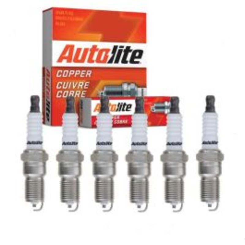 6 pc Autolite Copper Core Spark Plug for 1986-2007 Ford Taurus 3.0L V6