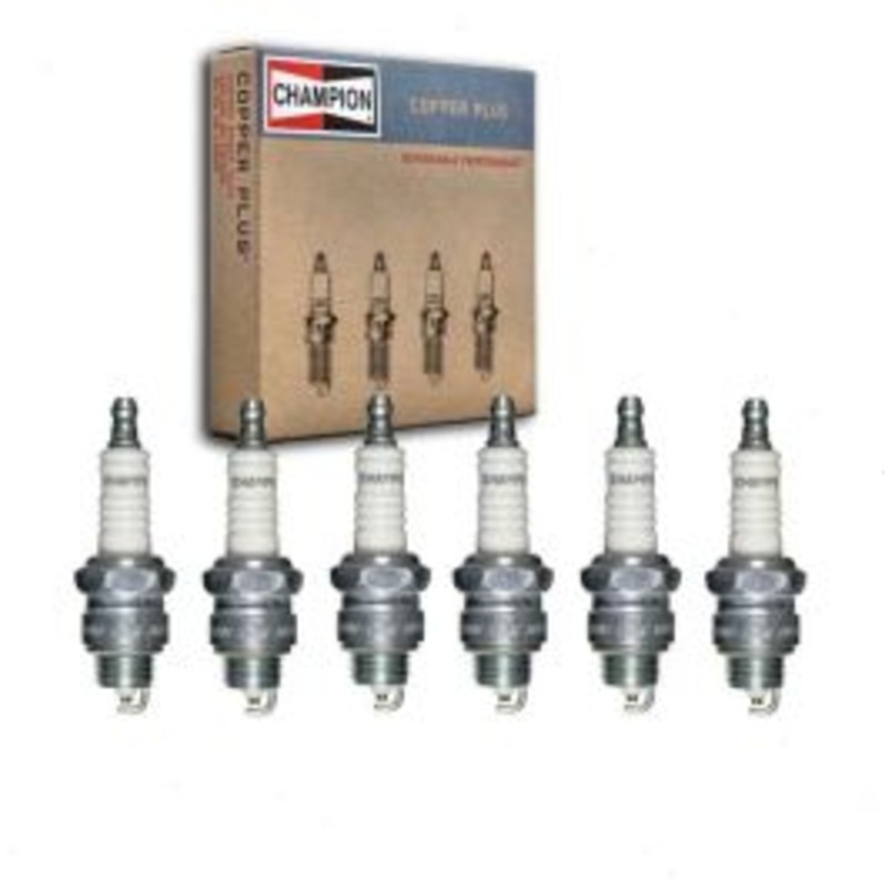 6 pc Champion Copper Plus Spark Plugs for 1966-1971 Jeep DJ5 3.7L V6