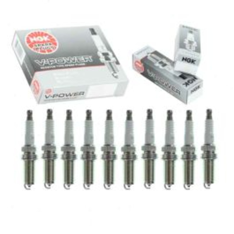 10 pc NGK V-Power 3672 LFR6A-11 Spark Plugs