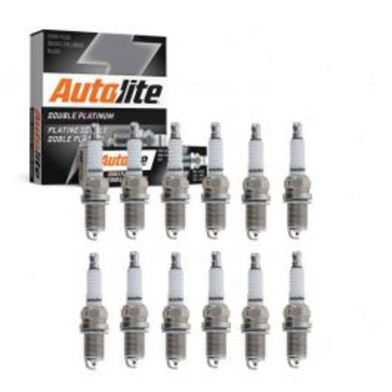 12 pc Autolite Double Platinum Spark Plug for 2005-2011 Aston Martin DB9