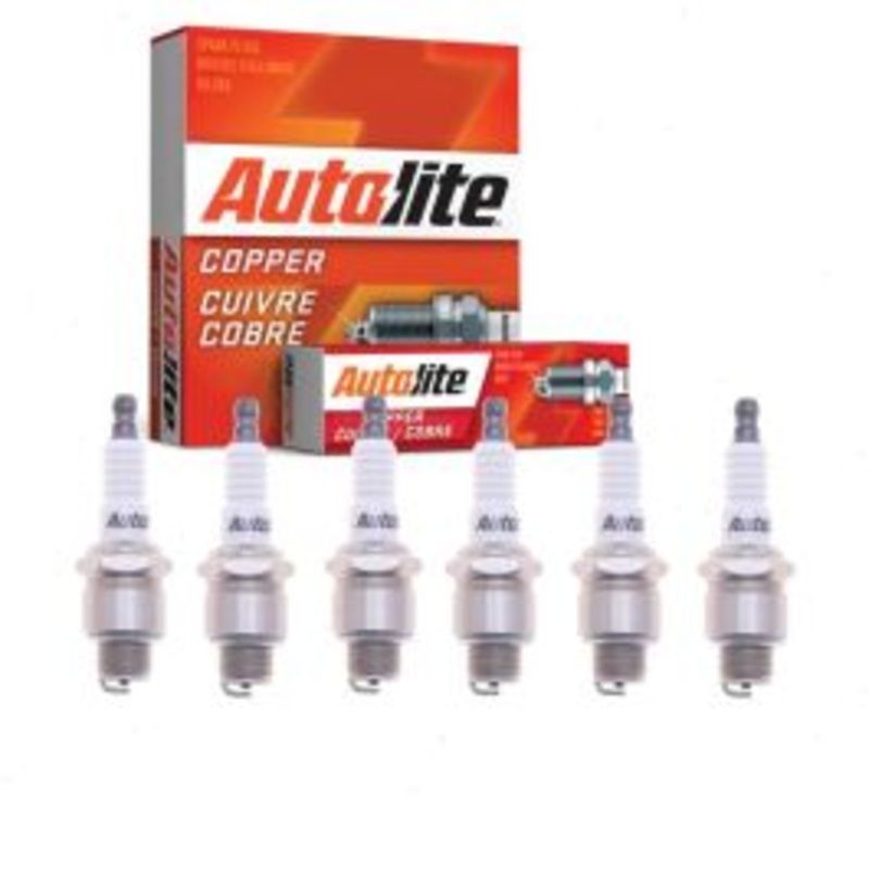 6 pc Autolite Copper Core Spark Plugs for 1948-1952 Ford F1 3.5L 3.7L L6