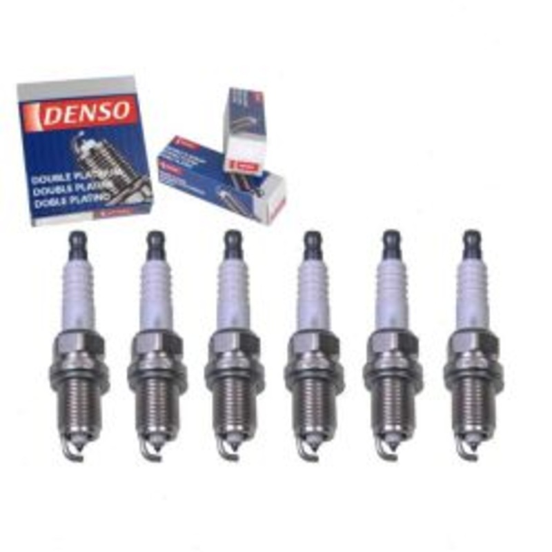 6 pc DENSO Double Platinum Spark Plugs for 2002-2012 Jeep Liberty 3.7L V6