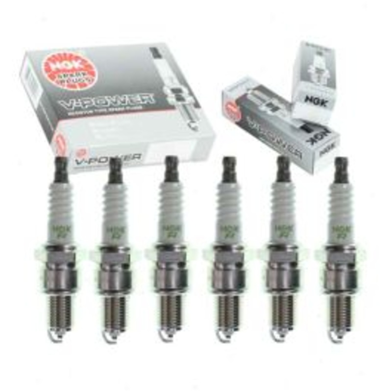 6 pc NGK V-Power Spark Plugs for 1966-1967 Mercedes-Benz 230S 2.3L L6