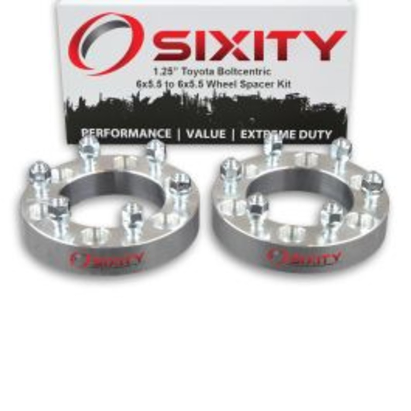 Sixity 2 pc 1.25" Thick Wheel Spacers - Toyota Tacoma Truck - 6x5.5