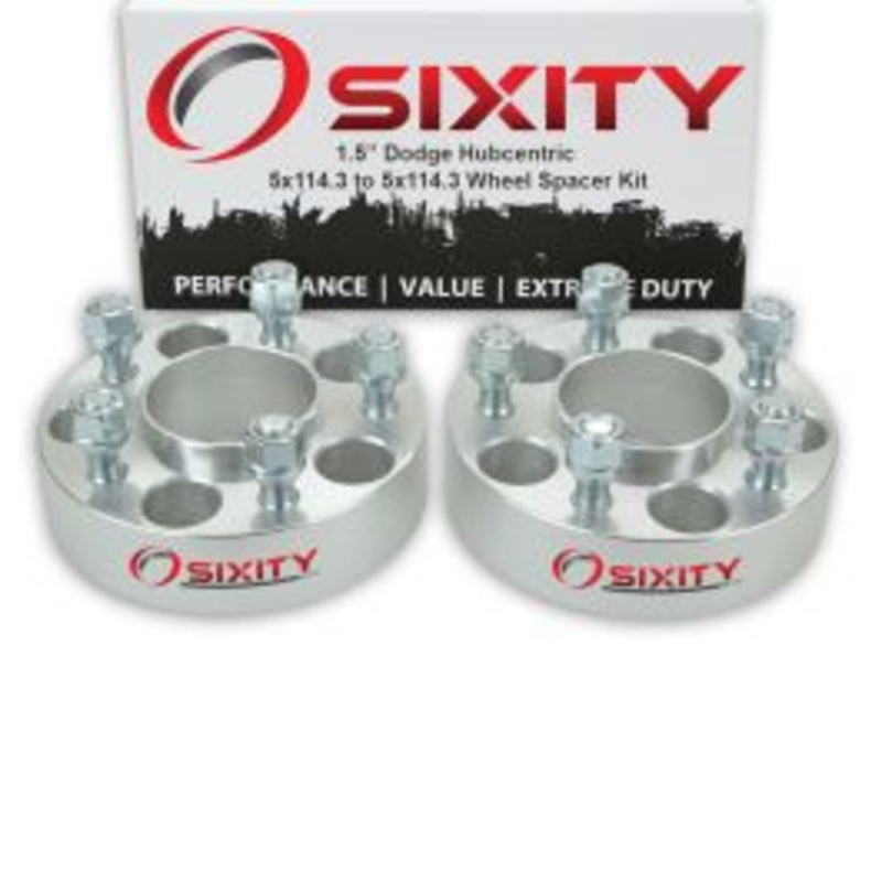 Sixity 2 pc 1.5" Thick Hubcentric Wheel Spacers - Dodge Pickup Dakota Daytona D200 - 5x114.3mm