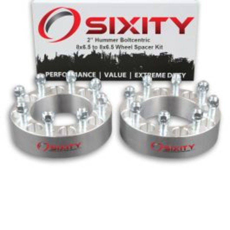 Sixity 2 pc 2" Thick Wheel Spacers - Hummer H1 H2 H3 Truck SUV - 8x6.5