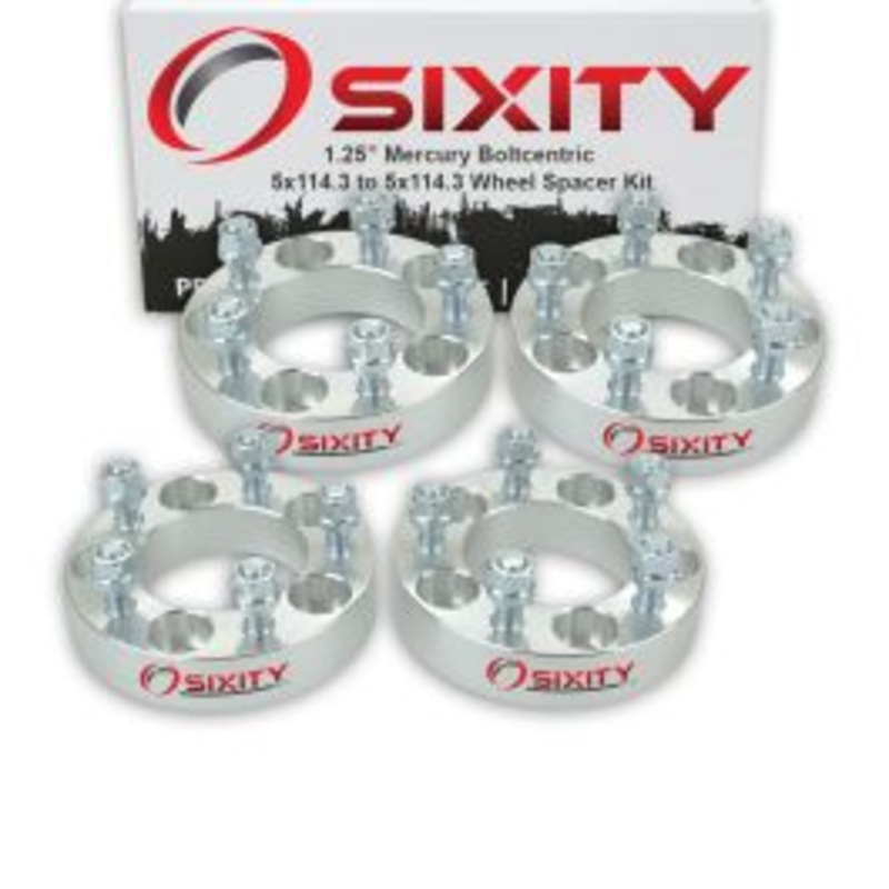 Sixity 4 pc 1.25" Thick Wheel Spacers - Mercury Cougar Marauder Mountaineer - 5x114.3mm