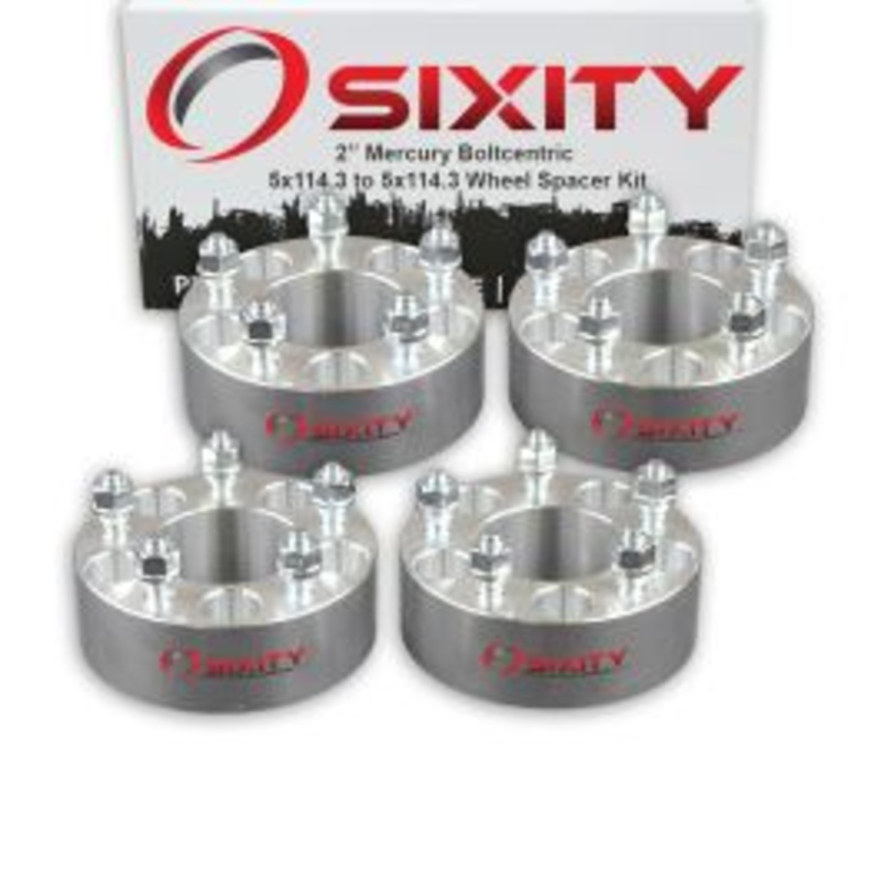 Sixity 4 pc 2" Thick Wheel Spacers - Mercury Mariner Milan - 5x114.3mm