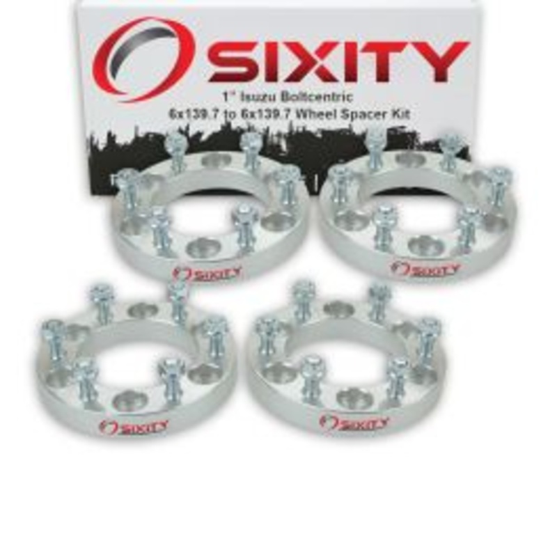 Sixity 4 pc 1" Thick Wheel Spacers - Isuzu Rodeo Trooper Truck - 6x139.7mm