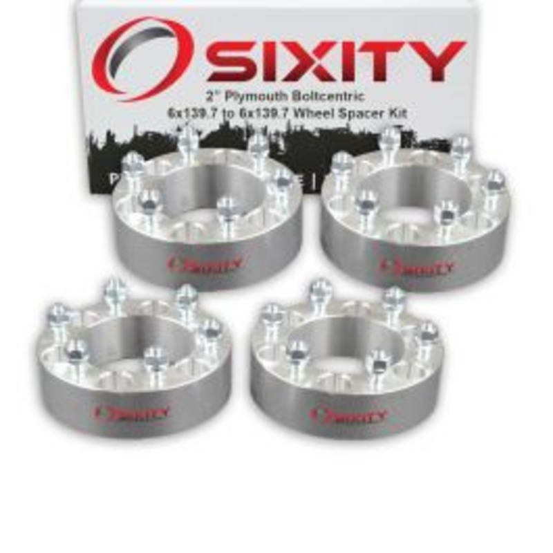 Sixity 4 pc 2" Thick Wheel Spacers - Plymouth Arrow Pickup - 6x139.7mm