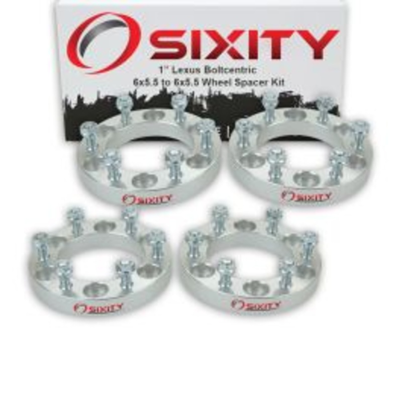 Sixity 4 pc 1" Thick Wheel Spacers - Lexus GX470 LX450 - 6x5.5