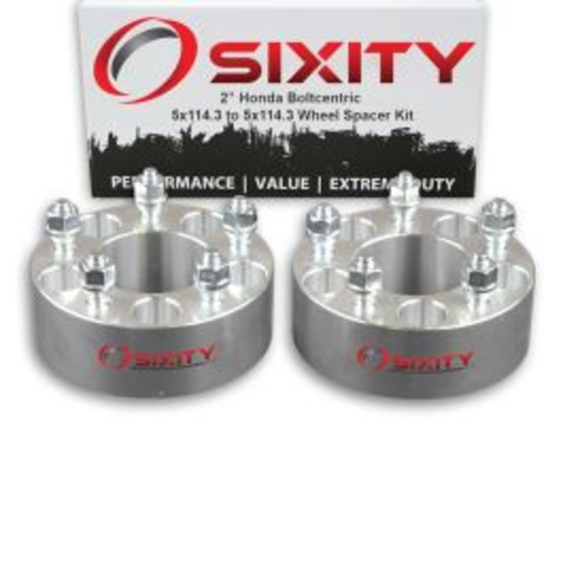 Sixity 2 pc 2" Thick Wheel Spacers - Honda Accord Civic CRV - 5x114.3mm