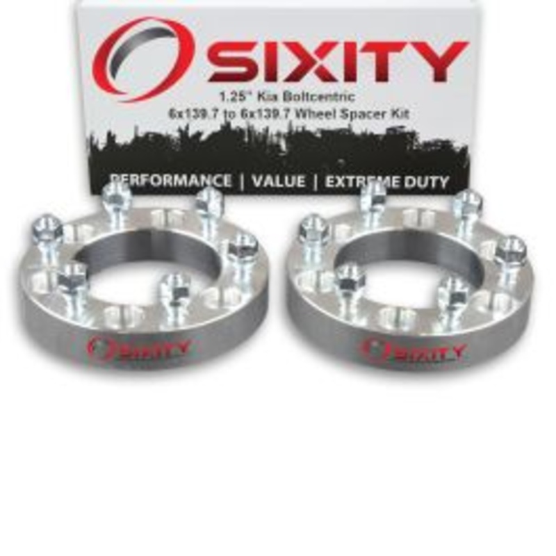 Sixity 2 pc 1.25" Thick Wheel Spacers - Kia Sedona - 6x139.7mm