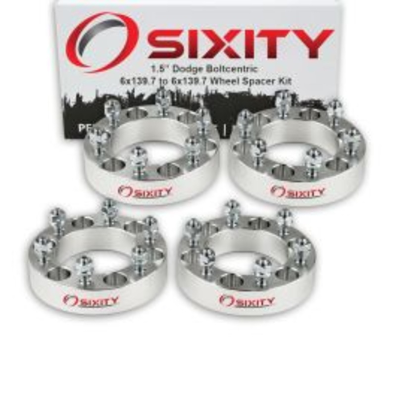 Sixity 4 pc 1.5" Thick Wheel Spacers - Dodge Ram 50 Raider D50 - 6x139.7mm