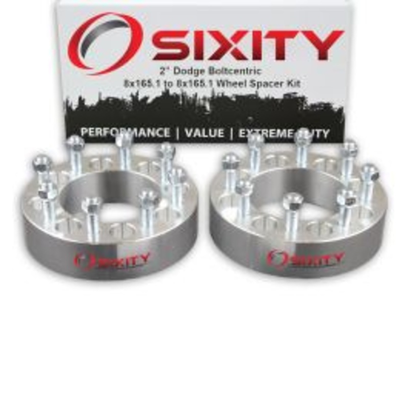 Sixity 2 pc 2" Thick Wheel Spacers - Dodge Ram 2500 - 8x165.1mm