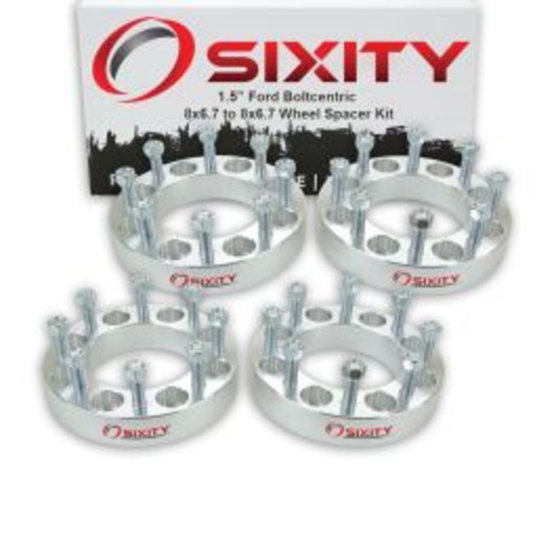 Sixity 4 pc 1.5" Thick Wheel Spacers - Ford E-350 Excursion F-250 F-350 Super Duty - 8x6.7