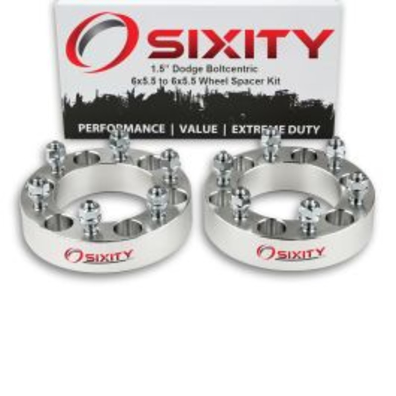 Sixity 2 pc 1.5" Thick Wheel Spacers - Dodge Ram 50 Raider D50 - 6x5.5