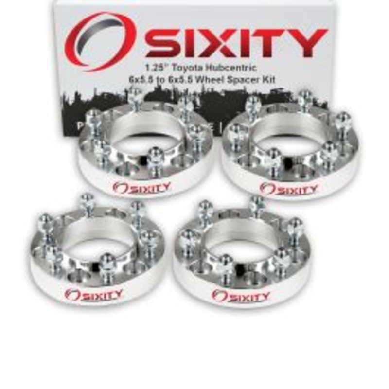 Sixity 4 pc 1.25" Thick Hubcentric Wheel Spacers - Toyota 4Runner T100 Truck Land - 6x5.5
