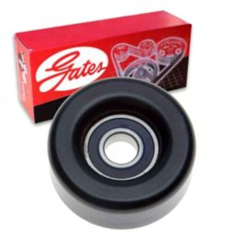 Gates DriveAlign Smooth Pulley Drive Belt Idler Pulley for 2013-2014 GMC Sierra 3500 HD 6.6L V8