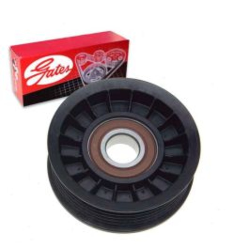 Gates DriveAlign Grooved Pulley Drive Belt Idler Pulley for 1993-2000 Dodge Caravan 3.0L 3.3L 3.8L V6
