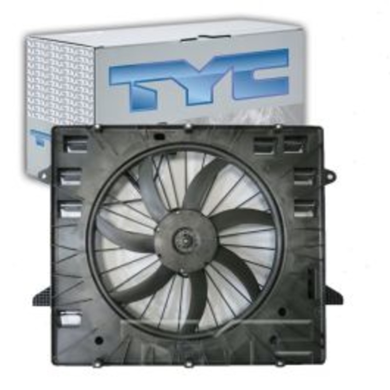 TYC Dual Radiator & Condenser Fan Assembly for 2018-2020 Chevrolet Traverse 3.6L V6