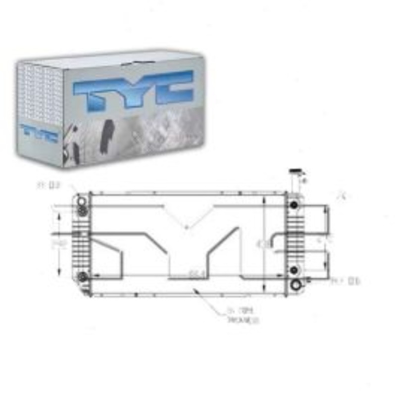TYC Radiator for 2009-2014 GMC Savana 3500 4.8L V8