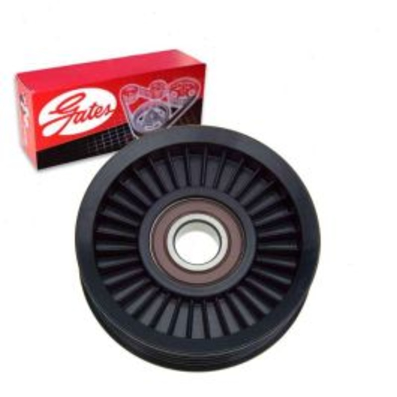 Gates DriveAlign Grooved Pulley Drive Belt Idler Pulley for 1986-2001 Jeep Cherokee 2.5L 4.0L L4 L6
