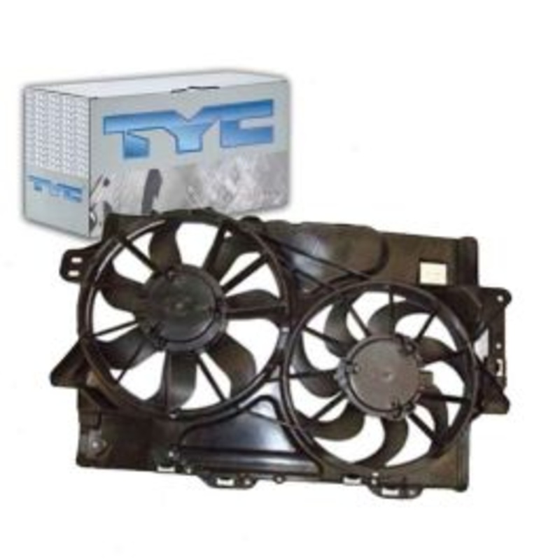 TYC Dual Radiator & Condenser Fan Assembly for 2008-2012 Chevrolet Equinox 3.0L 3.6L V6