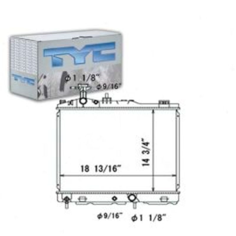 TYC Radiator for 2014-2015 Mitsubishi Mirage 1.2L L3